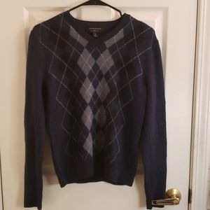 Banana Republic Argyle Wool Sweater Small